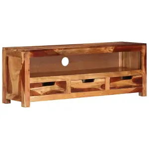 Berkfield TV Cabinet 110x30x40 cm Solid Wood Acacia