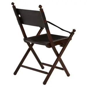 Inca Teak And Black Folding Chair