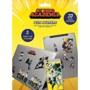 My Hero Academia Team Tech Stickers (Pack of 30) Multicoloured (One Size)