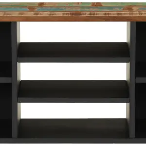 Berkfield TV Cabinet 100x33x46 cm Solid Wood Reclaimed&Engineered Wood