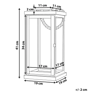 Beliani Modern Lantern BORNEO Metal Brass