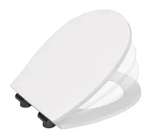 Bemis Hudson White Standard Soft close Toilet seat