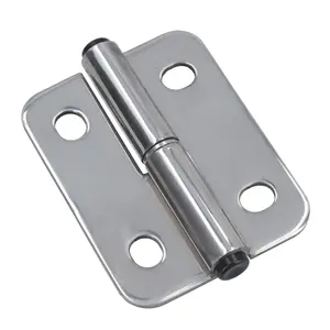 Stainless Steel Lift Off Leaf Hinge Left 76x100mm Heavy Duty Door Hatch