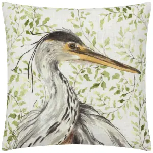 Evans Lichfield Shugborough Heron Traditional Feather Rich Cushion