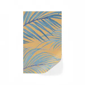 Lick Yellow & Blue Jungle 01 Textured Wallpaper Sample