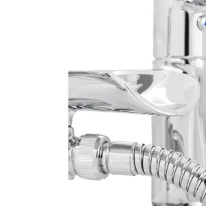 GoodHome Colina 2 Tap Hole Shower mixer Tap