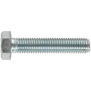 High-Tensile M14 x 70mm Setscrew Pack - Zinc Plated - Grade 8.8 - Fully Threaded - 10 Pieces