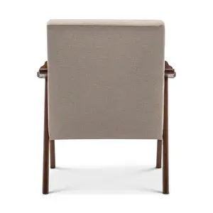 Fabric Linen Beige Selma Accent Chair