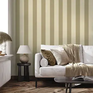 Fernhurst Stripe Wallpaper Beige Belgravia 1116