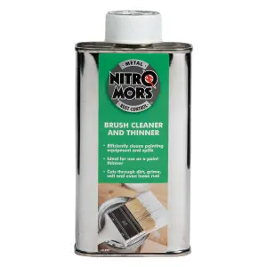 Nitromors Paint Brush Equipment Cleaner Thinner For Cleaning & Preparation 250ml