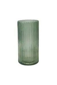 Daphne Ribbed Vase Sage H38CM D19CM