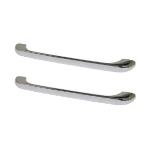 GoodHome Condio Chrome effect Kitchen cabinets Bow Pull Handle (L)22.5cm (D)25mm, Pack of 2