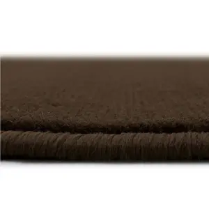 Maestro Collection Solid Design Rug in Brown