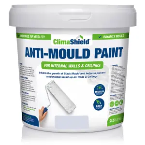 Smartseal - Anti Mould Paint - Frosted Blue (2.5L) For Bathroom, Kitchen and Bedroom Walls & Ceilings -Protection Against Mould