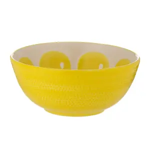 Typhoon World Foods Lemon Oval Bowl, Round Platter & Bowl Set