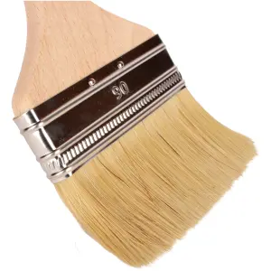 Paint Brush for a Smooth Finish Painting with Emulsion, Gloss, Satin Paints on Walls, Ceilings, Wood, Metal - 90 mm