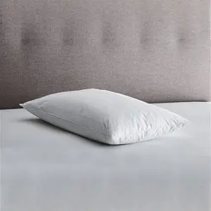 Fogarty Goose Feather & Down Side Sleeper Pillow, White, 100% Cotton