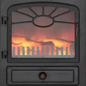 Focal Point ES 2000 Matt Black Electric Stove (H)540mm (W)430mm