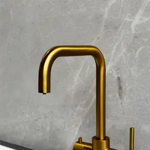 Liquida EBT311BG 3 In 1 Brushed Gold Kitchen Instant Boiling Hot Water Tap