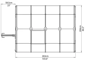 Palram - Canopia Rion Ecogrow Green 6x8 Greenhouse