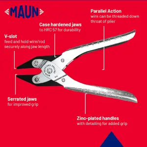 Maun Flat Nose Parallel Plier 200 mm