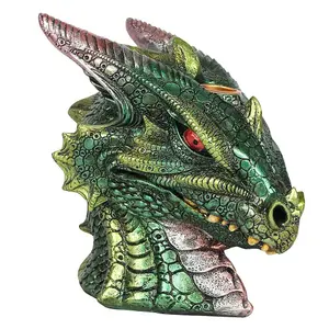 Something Different Green Dragon Head Backflow Incense Burner Green (One Size)