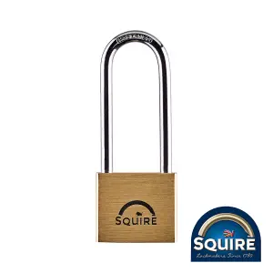 Squire - Premium Brass Lion Padlock - 2.5" Stainless Steel Shackle - LN4S/2.5 (Size 40mm - 1 Each)