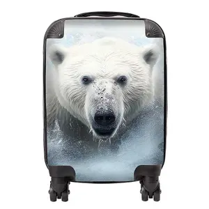 Polar Bear Splashart Suitcase - Mini Cabin