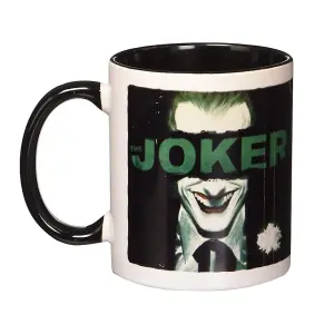 The Joker Put On A Happy Face Mug Black/Dark Green/White (One Size)