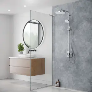 Mira Beacon Chrome effect Rear fed Shower