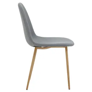 Modern Design Dining Chair With Ashwood Effect Legs, Comfortable Modern Dining Chair, Versatile Modern Chair