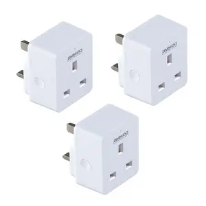 Daewoo Pack of 3 Wifi Smart Plug Socket Compatible with Smart Life Alexa Google Home Android with Energy Monitoring