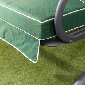 Alfresia Roma Swing Seat with Green Luxury Cushions