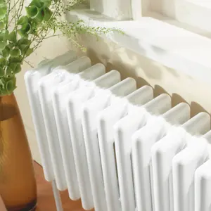 Acova White 4 Column Radiator, (W)1502mm x (H)300mm