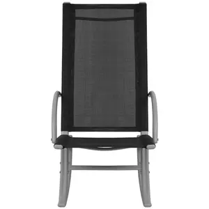 Berkfield Garden Rocking Chairs 2 pcs Steel and Textilene Black