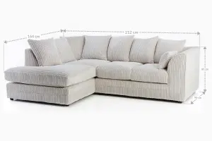 Hart Prime Cord Fabric Corner Sofa