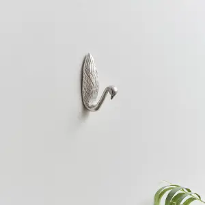 Melody Maison Silver Metal Swan Wall Hook