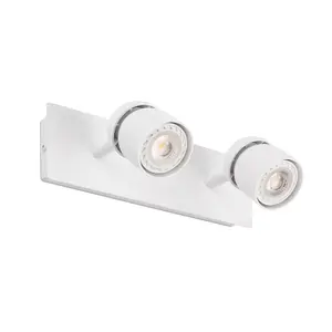 Luminosa Coco Twin Spotlight Wall Lamp White 2x GU10