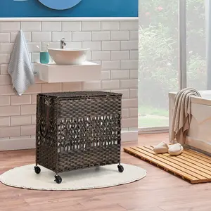 Rolling Laundry Hamper with Handles