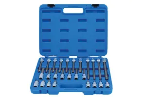 Laser Tools 7599 26pc Spline Socket Bit Set 1/2" Drive