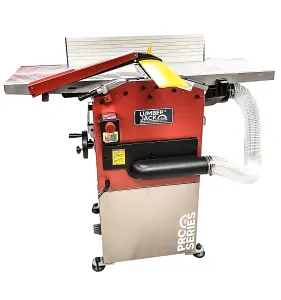 Lumberjack Industrial Heavy Duty Planer Thicknesser Includes Wheels and Integrated Dust Extractor