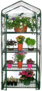 Clear PVC Green house - Mini Pop Up Greenhouse - Grow your own Potted Plants Growing Seeds Herbs Seedlings Flowers Gardening