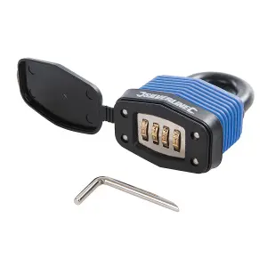 Silverline Weatherproof Combination Padlock - 50mm