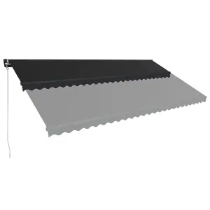 Berkfield Manual Retractable Awning 600x300 cm Anthracite