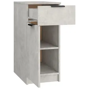 Berkfield Desk Cabinet Concrete Grey 33.5x50x75 cm Engineered Wood