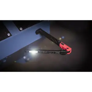 Slim Folding Pocket Light - 2 COB & 1 SMD LED - Rechargeable - Magnetic - Red