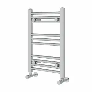 Right Radiators 600x400 mm Straight Heated Towel Rail Radiator Bathroom Ladder Warmer Chrome