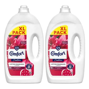 Comfort Fabric Conditioner Lasting Fragrance Strawberry & Lily 2.49L, 83W, 2Pk