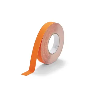 Conformable Non Slip Tape - Aluminium Foil Backing for Irregular Surfaces by Slips Away - Orange 25mm x 18.3m