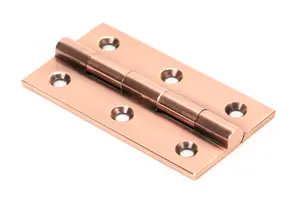 From The Anvil Polished Bronze 2.5 Inch Butt Hinge (pair)